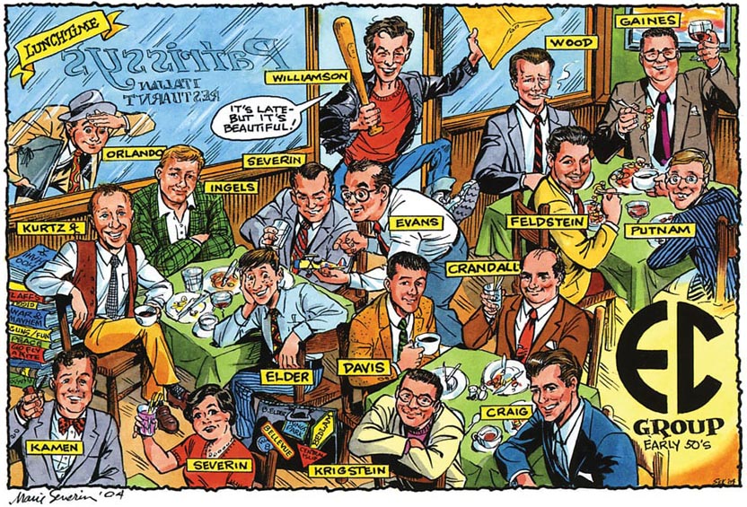 Marie Severin EC caricatures